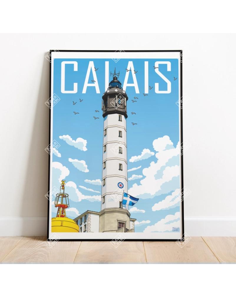 Affiche Le phare de Calais 30x40cm – Image 2