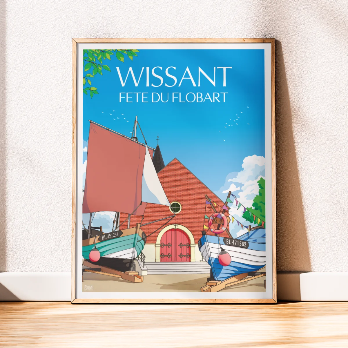 Affiche Fête du Flobart de Wissant