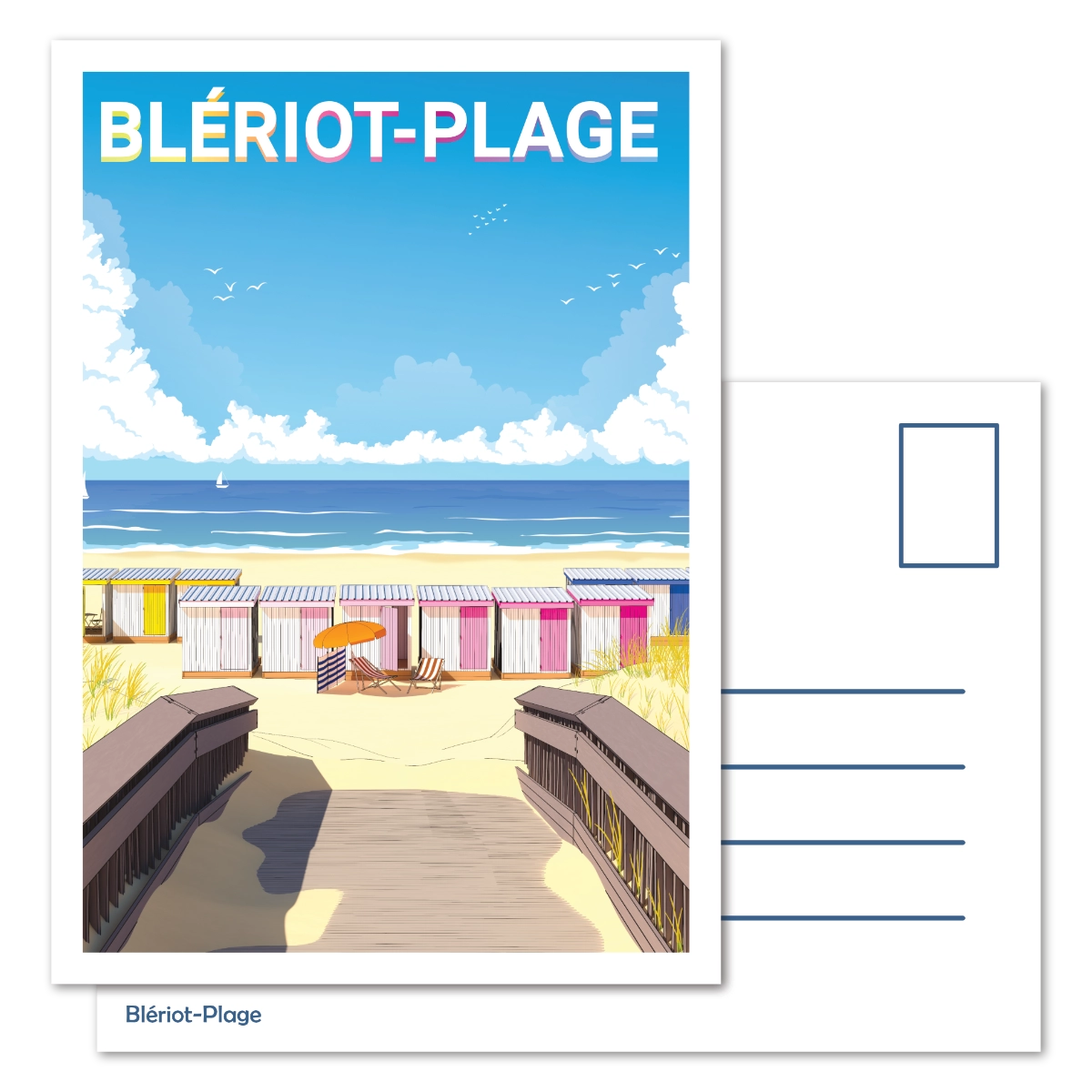 Carte Postale Les Chalets de Blériot-Plage