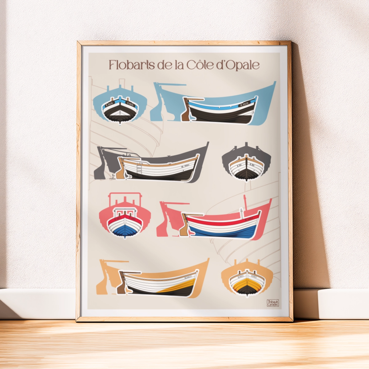 Affiche Flobarts de la Côte d'Opale - Face et Côté