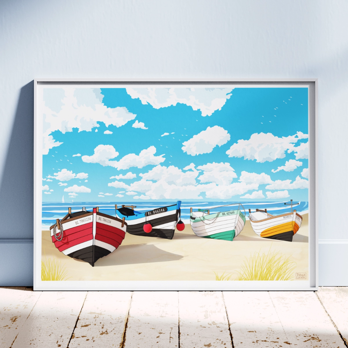 Affiche Flobarts sur la Plage