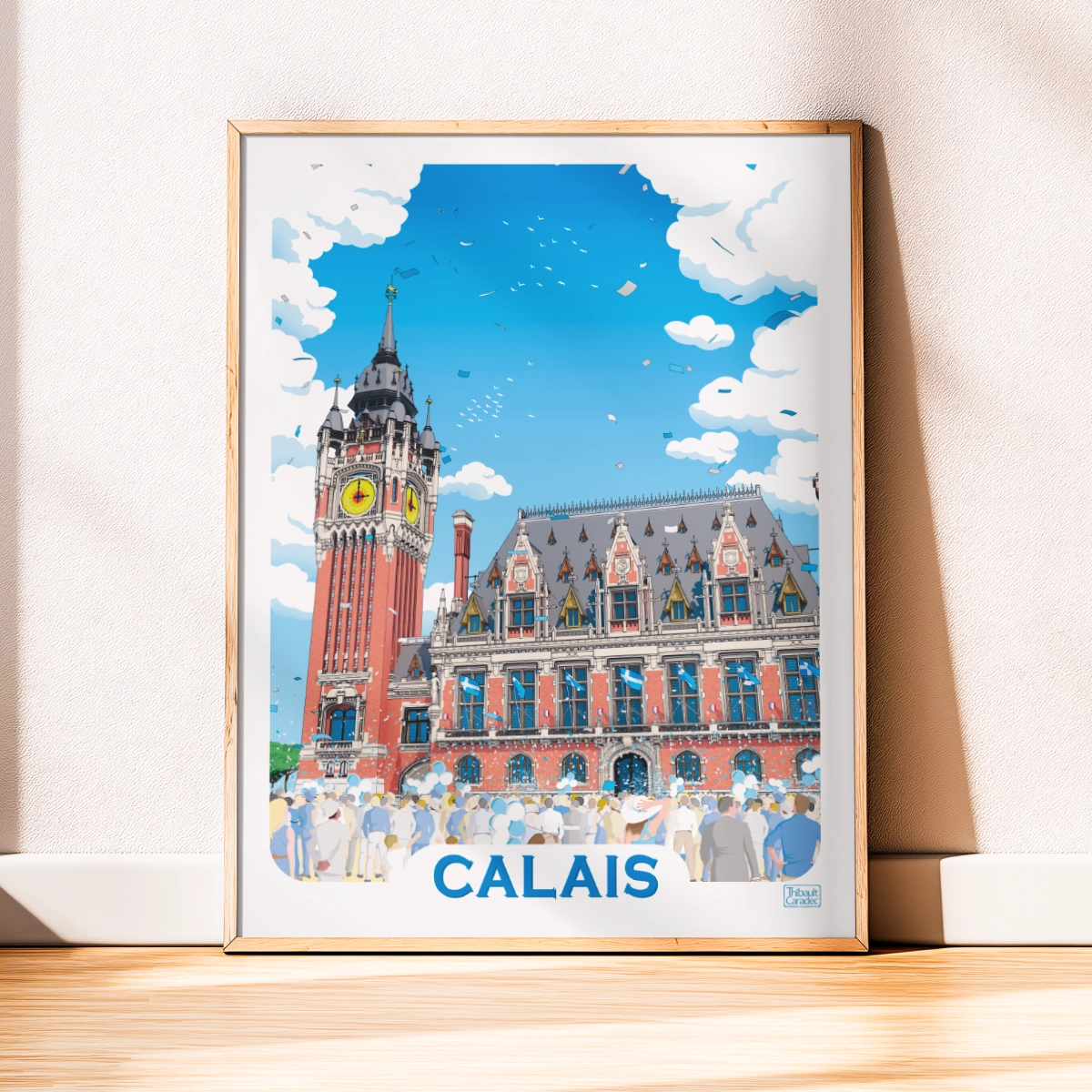 Affiche L'Hôtel de Ville de Calais