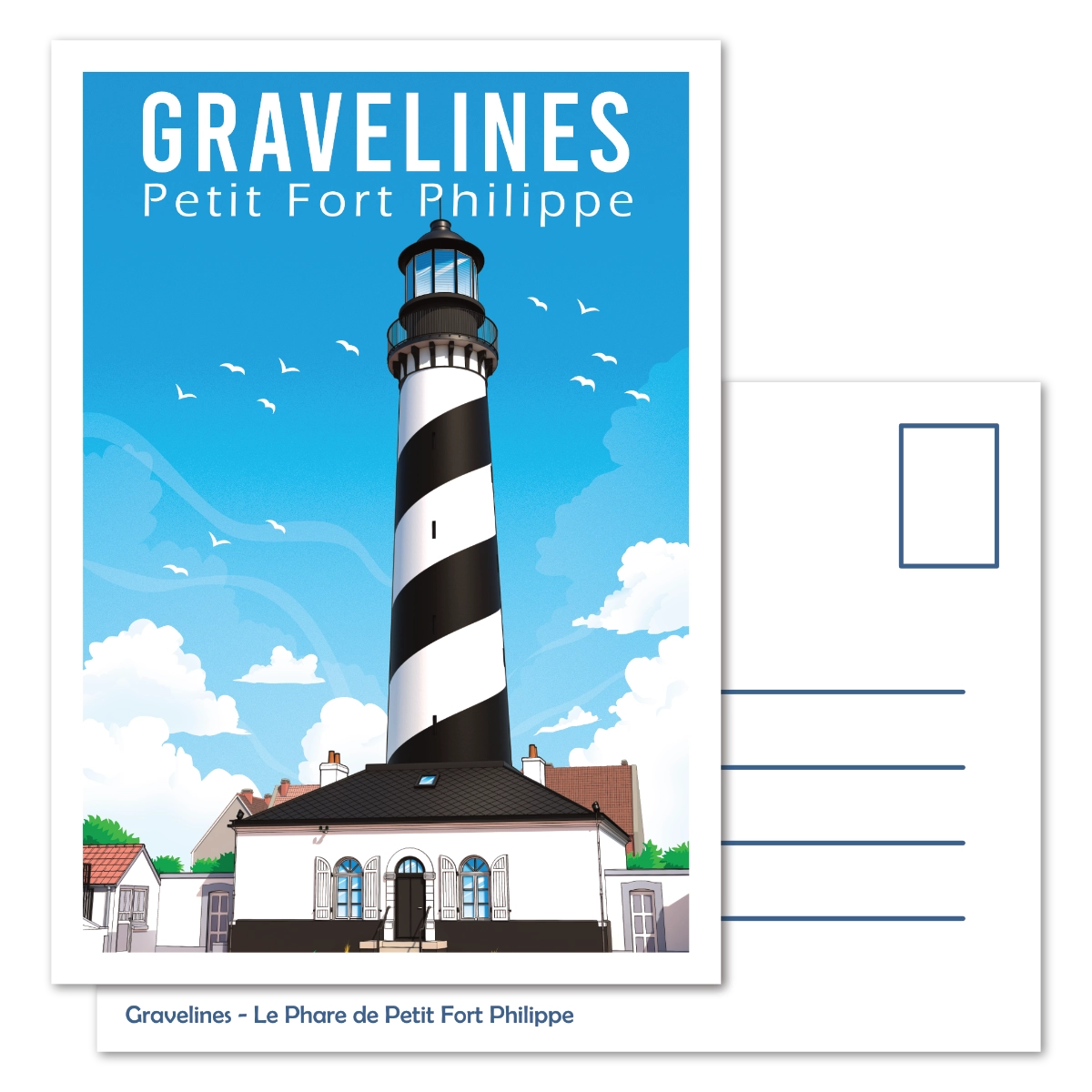 Carte Postale Le Phare de Petit-Fort-Philippe - Gravelines