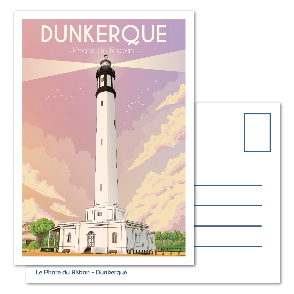 Carte Postale Le Phare du Risban - Dunkerque