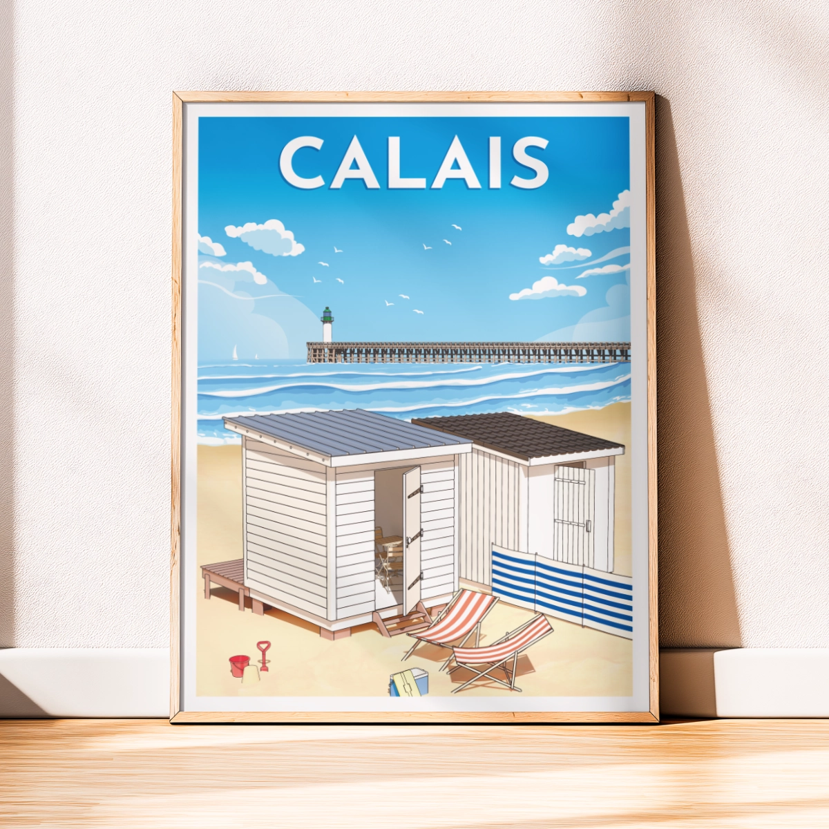 Affiche Les Chalets de Plage de Calais