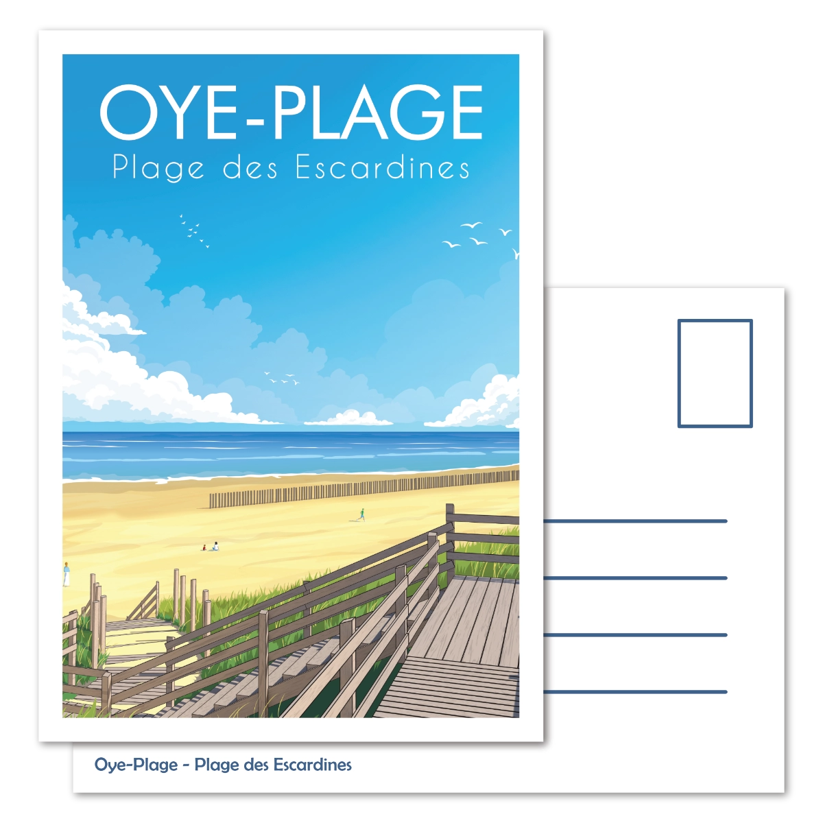 Carte Postale Oye-Plage Les Escardines